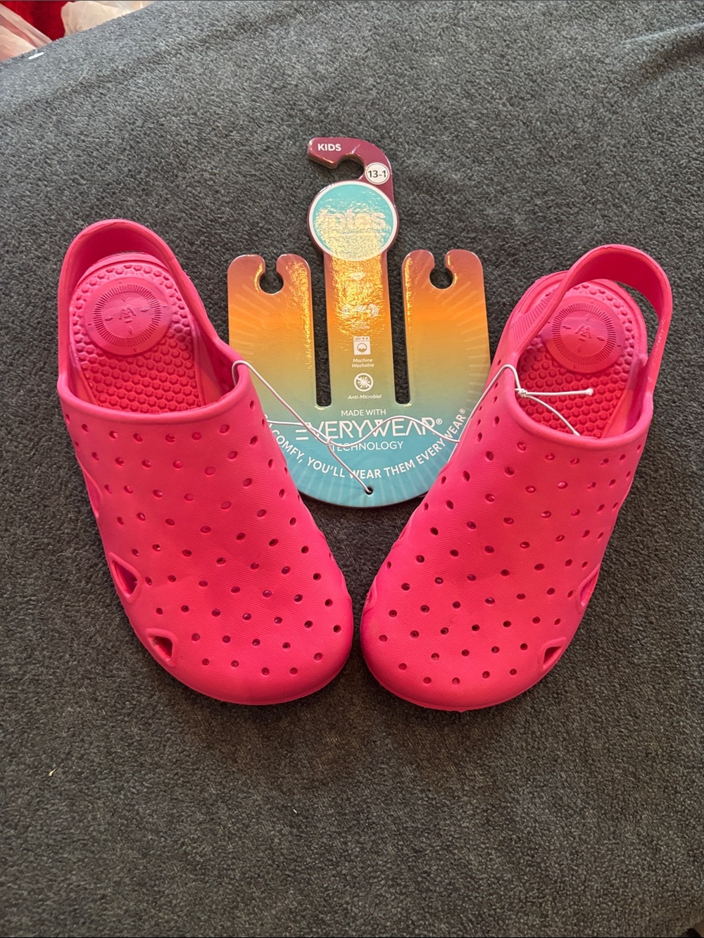 NWT totes Pink Kids Slip-On Clog
